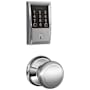 Schlage Encode WiFi Enabled Electronic Keypad Deadbolt with Century Trim and Andover Knob Set Bright Chrome