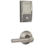 Schlage Encode WiFi Enabled Electronic Keypad Deadbolt with Century Trim and Broadway Lever Set Satin Nickel