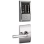 Schlage Encode WiFi Enabled Electronic Keypad Deadbolt and Broadway Lever Set with Century Trim Bright Chrome