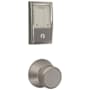 Schlage Encode WiFi Enabled Electronic Keypad Deadbolt with Century Trim and Bowery Knob Set Satin Nickel