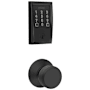 Schlage Encode WiFi Enabled Electronic Keypad Deadbolt with Century Trim and Bowery Knob Set Matte Black