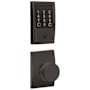 Schlage Encode WiFi Enabled Electronic Keypad Deadbolt and Bowery Knob Set with Century Trim Aged Bronze