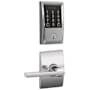 Schlage Encode WiFi Enabled Electronic Keypad Deadbolt and Latitude Lever Set with Century Trim Polished Chrome