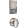 Schlage Encode Century WiFi Enabled Electronic Keypad Deadbolt with Passage Siena Knob Satin Nickel