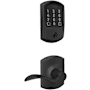 Schlage Encode Greenwich Electronic Keyless Entry Deadbolt Combo Pack with Accent Interior Lever and Decorative Greenwich Trim Matte Black