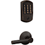 Schlage Encode Greenwich Electronic Keyless Entry Deadbolt Combo Pack with Broadway Interior Lever and Decorative Plymouth Trim Aged Bronze