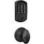 Schlage Encode Greenwich Electronic Keyless Entry Deadbolt Combo Pack with Siena Interior Knob and Decorative Georgian Trim Matte Black