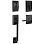 Schlage Encode Plus Century Sectional Electronic Keyless Entry Handleset with Latitude Interior Lever Aged Bronze