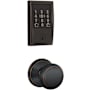 Schlage Encode Plus Century Electronic Keyless Entry Deadbolt Combo Pack with Andover Interior Knob and Decorative Georgian Trim Aged Bronze