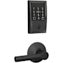 Schlage Encode Plus Century Electronic Keyless Entry Deadbolt Combo Pack with Broadway Interior Lever and Decorative Plymouth Trim Matte Black