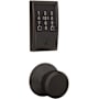 Schlage Encode Plus Century Electronic Keyless Entry Deadbolt Combo Pack with Bowery Interior Knob and Decorative Plymouth Trim Aged Bronze