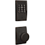 Schlage Encode Plus Century Electronic Keyless Entry Deadbolt Combo Pack with Bowery Interior Knob and Decorative Century Trim Aged Bronze