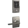 Schlage Encode Plus Century Electronic Keyless Entry Deadbolt Combo Pack with Latitude Interior Lever and Decorative Century Trim Satin Nickel