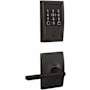Schlage Encode Plus Century Electronic Keyless Entry Deadbolt Combo Pack with Latitude Interior Lever and Decorative Century Trim Aged Bronze