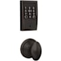 Schlage Encode Plus Century Electronic Keyless Entry Deadbolt Combo Pack with Siena Interior Knob and Decorative Georgian Trim Aged Bronze