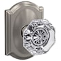 Schlage Custom Alexandria Non-Turning Two-Sided Dummy Door Knob Set with Camelot Trim Satin Nickel