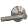 Schlage Custom Broadway Non-Turning Two-Sided Dummy Door Lever Set with Kinsler Trim Satin Nickel