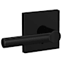 Schlage Custom Broadway Non-Turning Two-Sided Dummy Door Lever Set with Collins Trim Matte Black