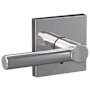 Schlage Custom Broadway Non-Turning Two-Sided Dummy Door Lever Set with Collins Trim Bright Chrome