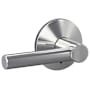 Schlage Custom Broadway Non-Turning Two-Sided Dummy Door Lever Set with Kinsler Trim Bright Chrome
