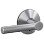 Schlage Custom Broadway Non-Turning Two-Sided Dummy Door Lever Set with Kinsler Trim Satin Chrome