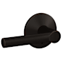 Schlage Custom Broadway Non-Turning Two-Sided Dummy Door Lever Set with Kinsler Trim Aged Bronze