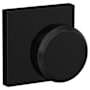 Schlage Custom Bowery Non-Turning Two-Sided Dummy Door Knob Set with Collins Trim Matte Black