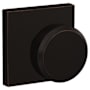 Schlage Custom Bowery Non-Turning Two-Sided Dummy Door Knob Set with Collins Trim Aged Bronze