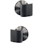 Schlage Custom Ganton Non-Turning Two Sided Dummy Knob Set with Kinsler Trim Satin Nickel