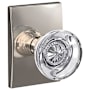 Schlage Custom Hobson Non-Turning Two-Sided Dummy Door Knob Set with Century Trim Polished Nickel