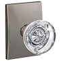 Schlage Custom Hobson Non-Turning Two-Sided Dummy Door Knob Set with Century Trim Satin Nickel