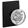 Schlage Custom Hobson Non-Turning Two-Sided Dummy Door Knob Set with Century Trim Matte Black