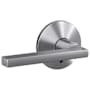 Schlage Custom Latitude Non-Turning Two-Sided Dummy Door Lever Set with Kinsler Trim Satin Chrome