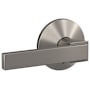 Schlage Custom Northbrook Non-Turning Two-Sided Dummy Door Lever Set with Kinsler Trim Satin Nickel
