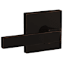 Schlage Custom Northbrook Non-Turning Two-Sided Dummy Door Lever Set with Collins Trim Aged Bronze