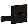 Schlage Custom Northbrook Non-Turning Two-Sided Dummy Door Lever Set with Upland Trim Aged Bronze