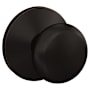 Schlage Custom Plymouth Non-Turning Two-Sided Dummy Door Knob Set with Kinsler Trim Aged Bronze