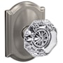 Schlage Custom Alexandria Passage & Privacy Door Knob Set with Camelot Trim Satin Nickel
