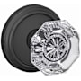 Schlage Custom Alexandria Passage or Privacy Door Knob Set with Indy Trim Matte Black
