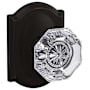 Schlage Custom Alexandria Passage & Privacy Door Knob Set with Camelot Trim Aged Bronze