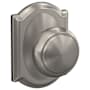 Schlage Custom Andover Passage & Privacy Door Knob Set with Camelot Trim Satin Nickel