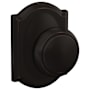 Schlage Custom Andover Passage & Privacy Door Knob Set with Camelot Trim Aged Bronze