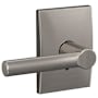Schlage Custom Broadway Passage & Privacy Door Lever Set with Century Trim Satin Nickel