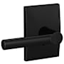 Schlage Custom Broadway Passage & Privacy Door Lever Set with Century Trim Matte Black
