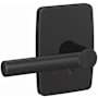 Schlage Custom Broadway Passage or Privacy Door Lever Set with Greene Trim Matte Black