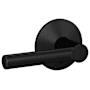 Schlage Custom Broadway Passage & Privacy Door Lever Set with Kinsler Trim Matte Black