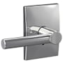 Schlage Custom Broadway Passage & Privacy Door Lever Set with Century Trim Bright Chrome