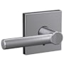 Schlage Custom Broadway Passage & Privacy Door Lever Set with Collins Trim Satin Chrome