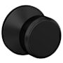 Schlage Custom Bowery Passage & Privacy Door Knob Set with Kinsler Trim Matte Black