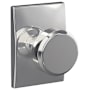 Schlage Custom Bowery Passage & Privacy Door Knob Set with Century Trim Bright Chrome